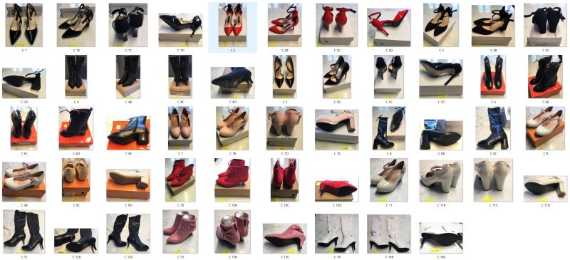 Lot de 14 paires de chaussures femme neuves